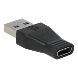 Adapter, USB-A apa/USB-C anya, AVAX "AD601 Connect+", fekete